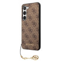 Guess case 4G Charms Collection Samsung Galaxy S23+, brown