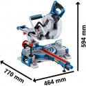 Bosch cordless chop and miter saw BITURBO GCM 18V-254 D Professional solo, chop and miter saw (blue,