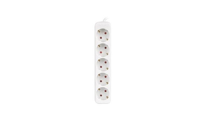 Lanberg PS0-05F-0300-W power extension 3 m 5 AC outlet(s) Indoor White