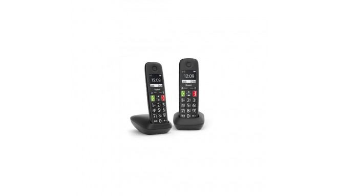 Gigaset E290 Duo Analog/DECT telephone Caller ID Black