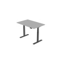 Height-Adjustable Table, 139cm x 68 cm, Gray