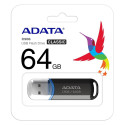 MEMORY DRIVE FLASH USB2 64GB/BLACK AC906-64G-RBK A-DATA