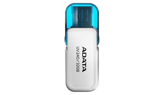 MEMORY DRIVE FLASH USB2 64GB/WHITE AUV240-64G-RWH ADATA