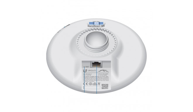 UBIQUITI NBE-M5-16 Ubiquiti NanoBeam M 16dBi 5GHz 802.11a/n MIMO 2x2 TDMA/ 64MB RAM/ PoE