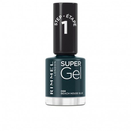 RIMMEL LONDON SUPER GEL esmalte de uñas #068-beach house blue 12 ml