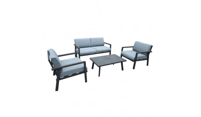 Garden furniture set DELGADO table, sofa and 2 chairs