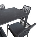 Garden furniture set CARVES table and 6 chairs