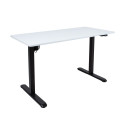 Rakstamgalds ERGO LIGHT ar 1 motoru 120x60cm, melna/balta