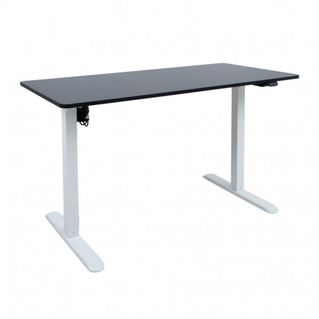 Töölaud ERGO LIGHT 1-mootoriga 120x60xH73-118cm, must/valge