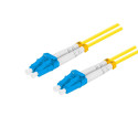 FIBER OPTIC PATCHCORD SM LC/UPC-LC/UPC DUPLEX 3M LSZH G657A1 3.0MM YELLOW LANBERG