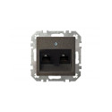 SOCKET COMP ĮKL-002-01 2POINTS BLACK EPS