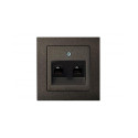 SOCKET COMP ĮKL-002-01 2POINTS BLACK EPS