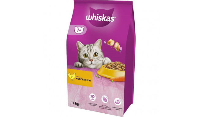 WHISKAS Täiskasvanud kassidele kana - kuivtoit - 7 kg