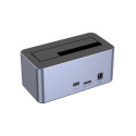 UNITEK S1304A storage drive docking station USB 3.2 Gen 1 (3.1 Gen 1) Type micro-B Grey