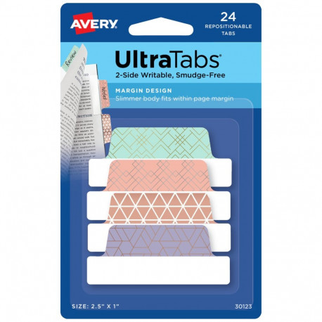 Bookmark 63.5x25mm AVERY 4 metallic colors in a pack