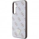 Guess case for Samsung Galaxy S24 Plus GUHCS24MPG4GPH white HC PU 4G TRIANGLE
