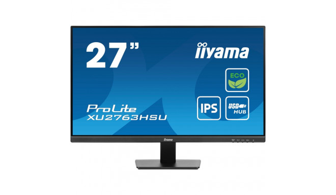 "68,6cm/27"" (1920x1080) Iiyama Prolite XU2763HSU-B1 16:9 FHD IPS 100Hz 3ms HDMI DP USB LS VESA Blac