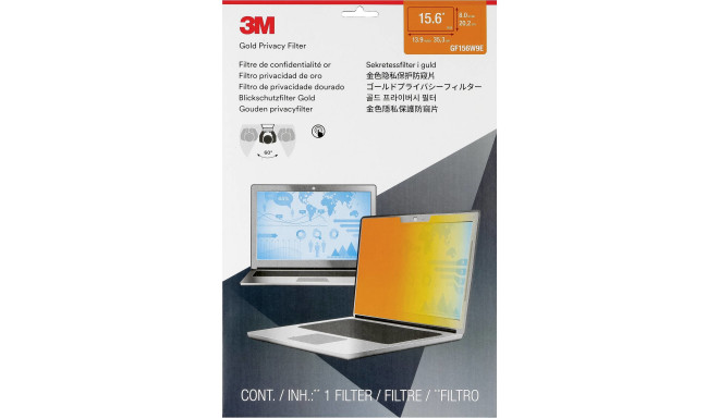 3M GF156W9E Privacy Filter Gold for Laptop 15,6  16:9