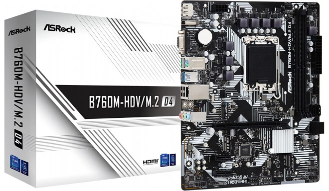 ASRock B760M-HDV/M.2 D4, motherboard - 1700