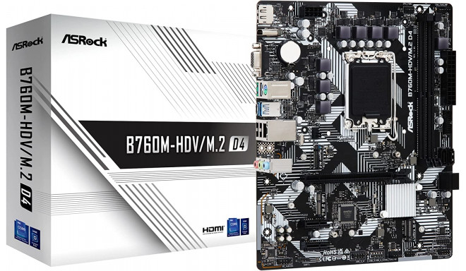 ASRock mainboard B760M-HDV/M.2 D4 1700