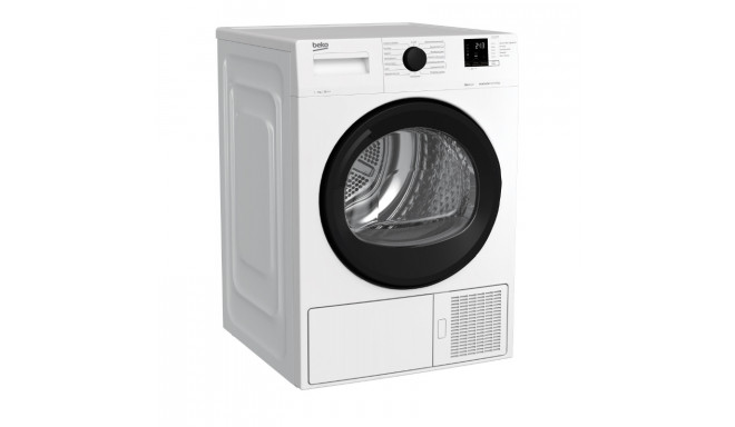 BEKO Dryer DF7412WPB A++, 7kg, Depth 46cm, Heat Pump, LED Display