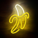 Neon LED Light BANANA white yellow Bat + USB FLNE10 Forever Light
