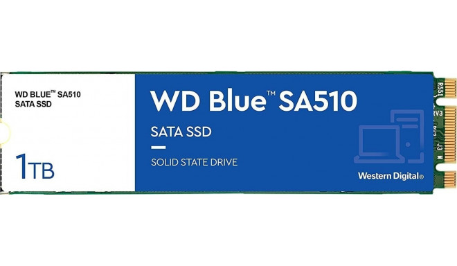 WD Blue SA510 1TB M.2 2280 SATA III SSD (WDS100T3B0B)