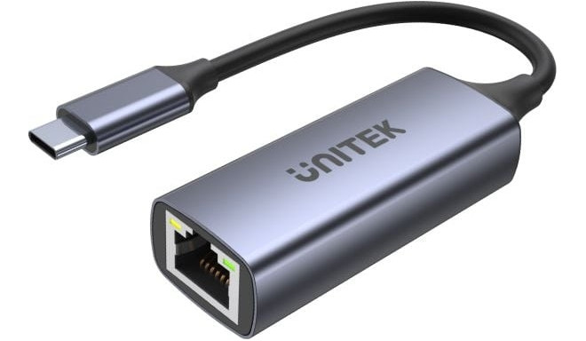 Unitek adapter USB-C - RJ45 1Gbit LAN, PD 100W