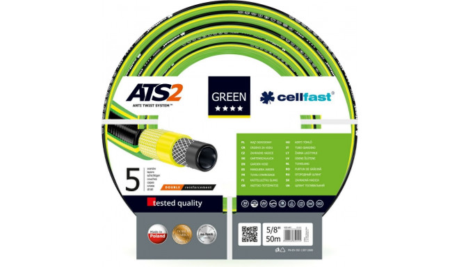 Plastic watering hose GREEN, 5 layers, 5/8, 50 m