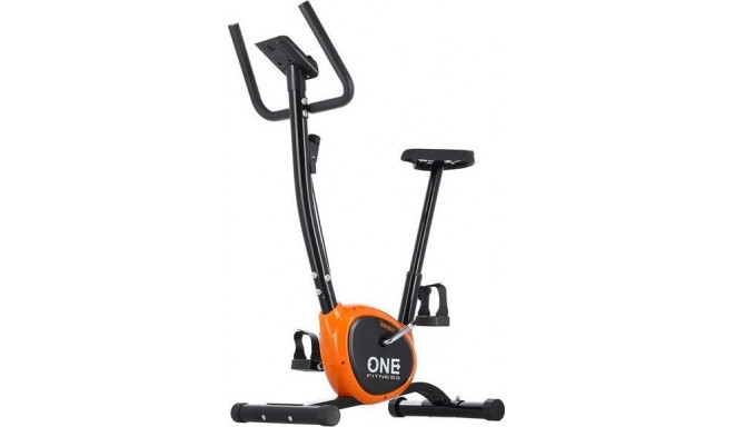 One Fitness RW3011 mechanical exercise bike, black and orange