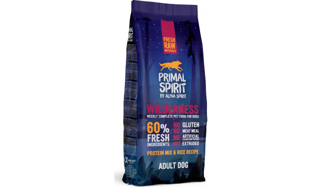 Alpha Spirit Primal Spirit Wilderness 60% dry food for dogs 12 kg