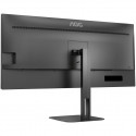 AOC U34V5C/BK, LED monitor - 34 -  black, WQHD, VA, USB-C, 100Hz panel