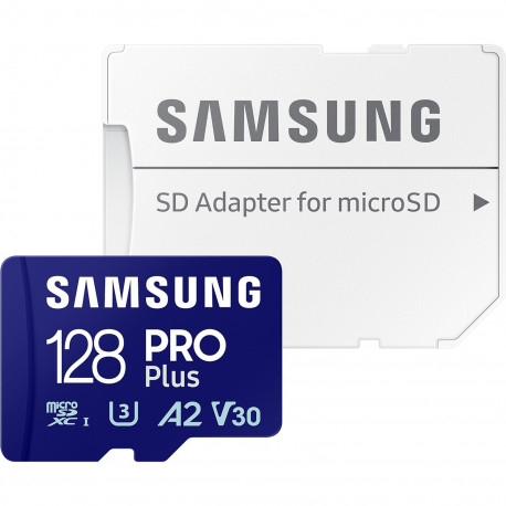 PRO Plus microSDXC mälukaart 128GB (2023) UHS-I U3 Class 10 V30 A2, sinine