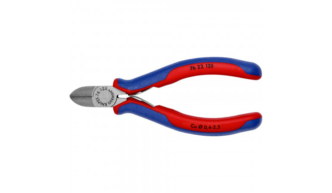 KNIPEX side cutters 76 22 125, cutting pliers (red/blue, length 125mm)