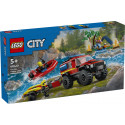 LEGO City 4X4 Tuletõrjeauto koos päästepaadiga