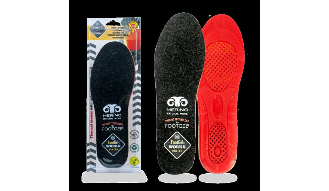 Insoles Footgel Winter Works, size 43-47