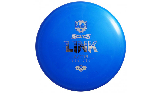 Discgolf DISCMANIA Putter HARD EXO LINK Evolution Blue 2/3/0/1