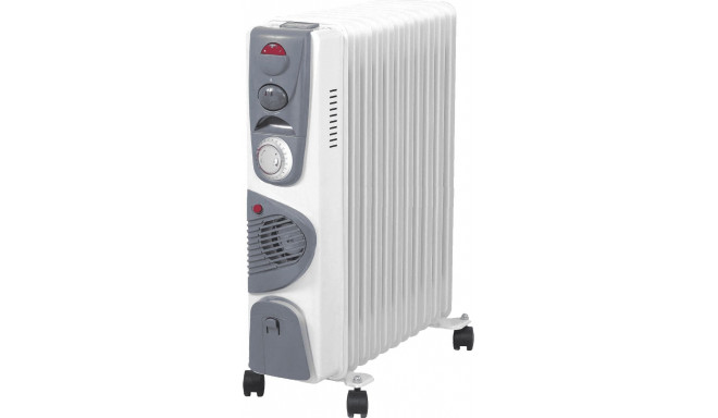 VOLTENO OIL RADIATOR 11-RIBS TURBO+TIMER 2500W+400W