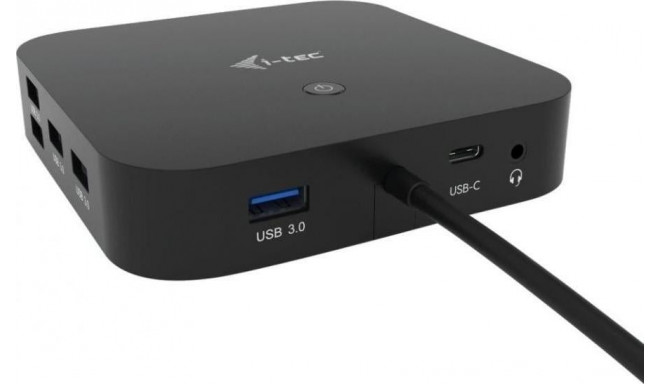 i-tec USB-C kahe ekraaniga dokkimisjaam HDMI DP LAN AUDIO toiteedastus 100 W + i-tec universaalne la