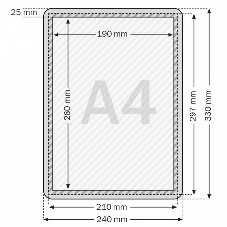 Postriraam Snap Frame VALGE - erinevad suurused