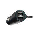 Car charger with built-in cable 3in1