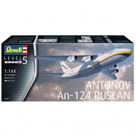The Antonov An-124 Ruslan in 1/144 scale is a popular subject for 