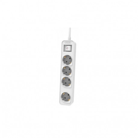Extension cable 1.5m 4 AC sockets white
