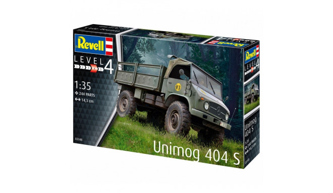 Plastic model vehicle UNIMOG 404 S 1/35