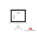 Projection screen MC-680 112" 1: 1 stand