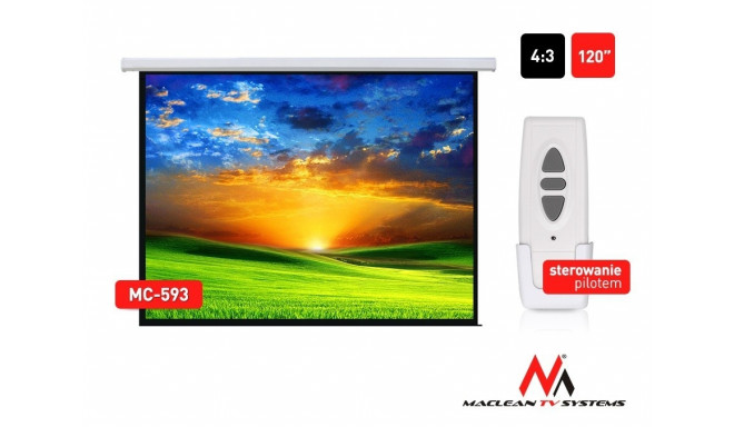 Electric projection screen MC-593 120 "240x180 4: 3 wall or ceiling