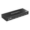 PremiumCord HDMI switch 4:1 support 8K@60Hz,4K@120Hz, 1080P, HDR, button and remote control