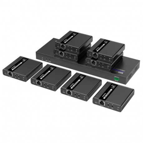 PremiumCord HDMI 1-8 splitter+extender via CAT6/6a/7, UHD 4K@30Hz up to 70m