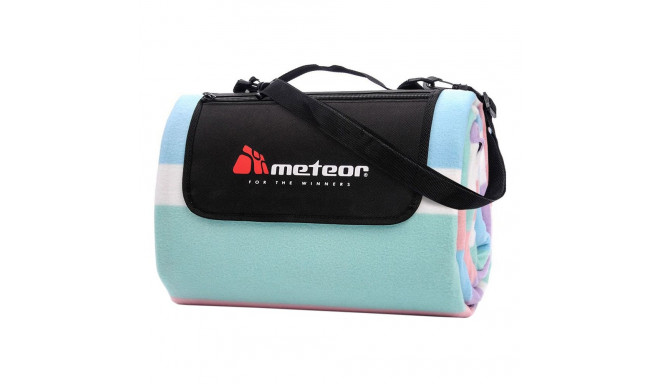 Koc piknikowy Meteor 180x200cm XL pasy multikolor 77102