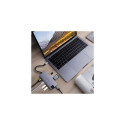 HYPER HD247B-GRAY laptop dock/port replicator Grey